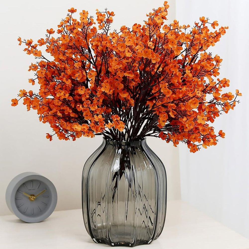 10 Pcs 15.7' Artificial Flowers Branches, Fake Flowers Stems Silk Tall Flower Arrangement for Vase Home Wedding Centerpieces Decoration