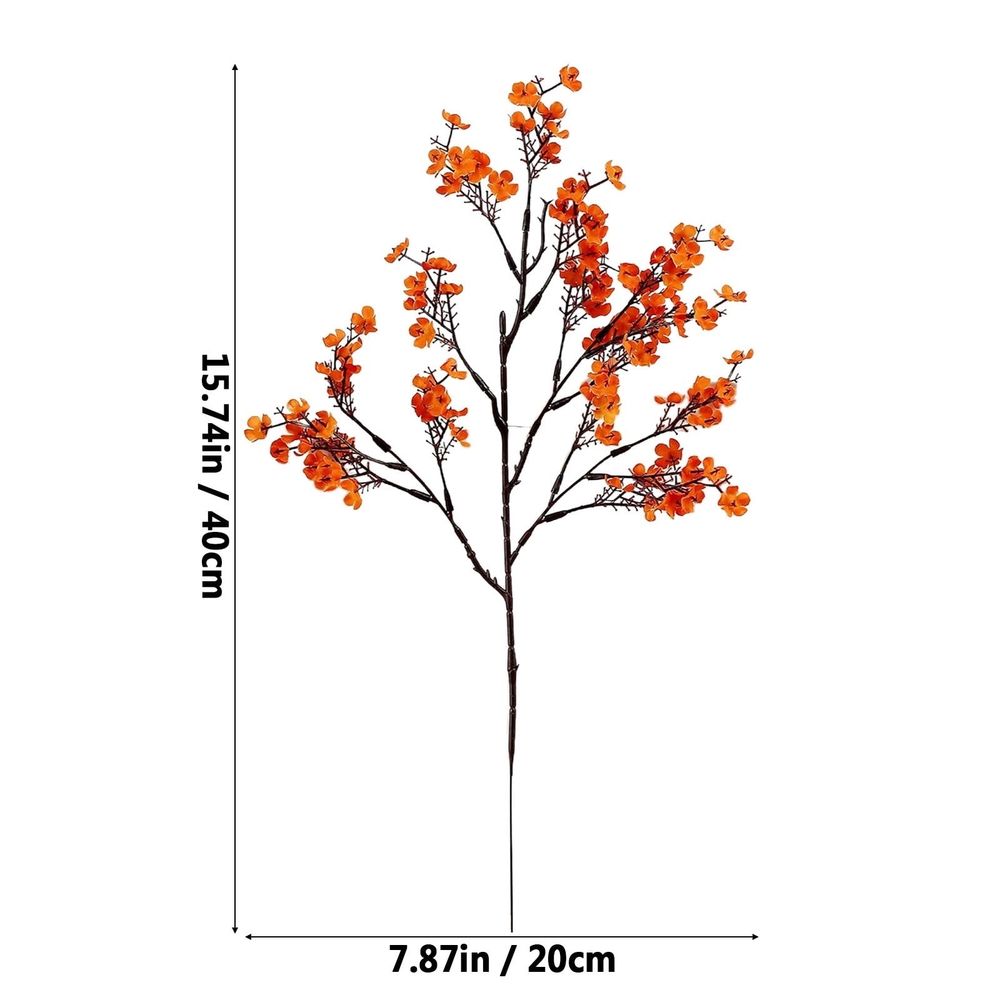 10 Pcs 15.7' Artificial Flowers Branches, Fake Flowers Stems Silk Tall Flower Arrangement for Vase Home Wedding Centerpieces Decoration
