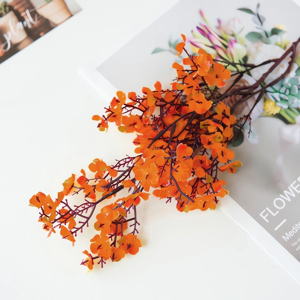 10 Pcs 15.7' Artificial Flowers Branches, Fake Flowers Stems Silk Tall Flower Arrangement for Vase Home Wedding Centerpieces Decoration