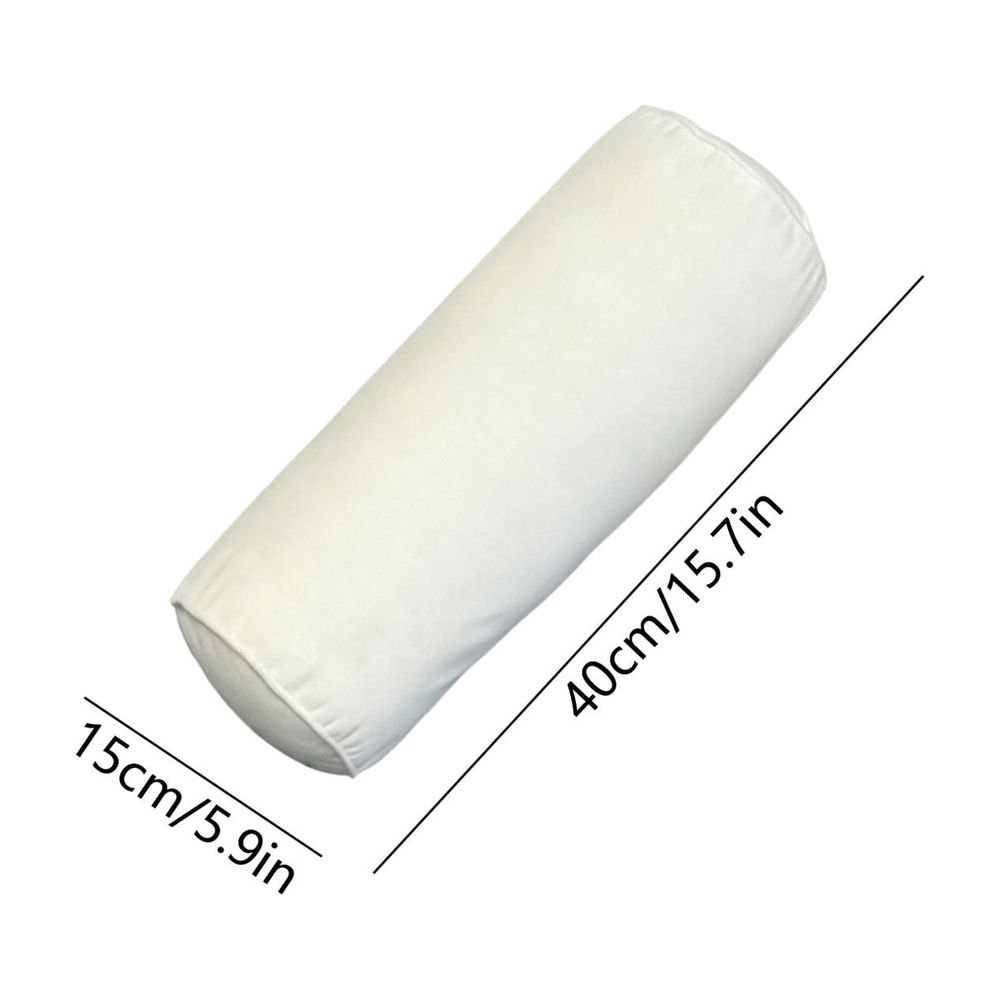 Round Neck Pillow Case Covers, 15.7x5.9inch Cervical Neck Roll Pillow Cover with Zipper for Hair & Skin