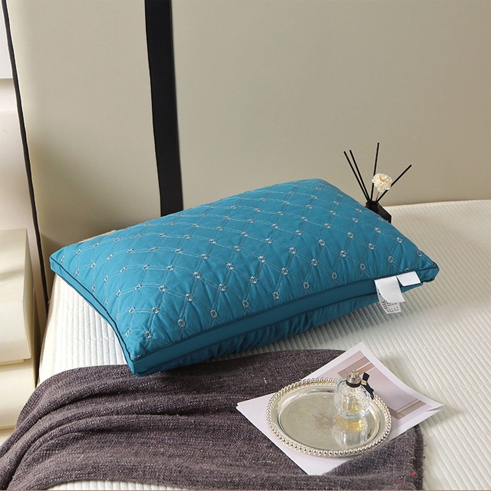 Cervical Pillow – Contour Orthopedic Memory Foam Neck Support Pillow, Cooling Fiber Core, Ergonomic Sleep Aid for Back, Side & Stomach Sleepers