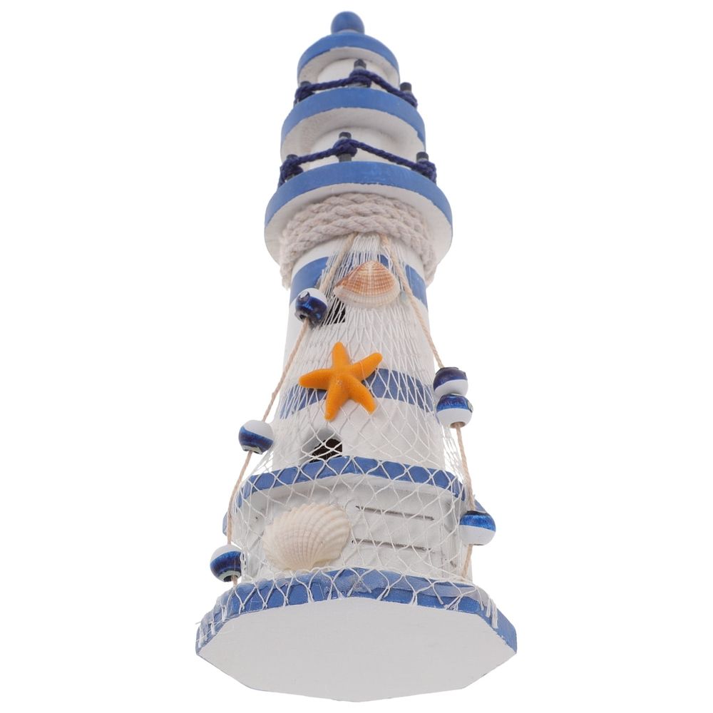 Coastal Lighthouse Figurine for Office and Home Decor, Beach-Themed Room Decoration