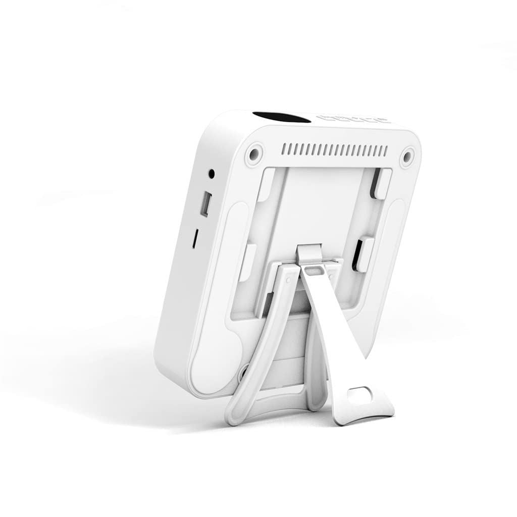 （white）Bluetooth Portable Home CD Music Player with Remote Control, Timer, Built-in Speakers and LED Display - FM Radio