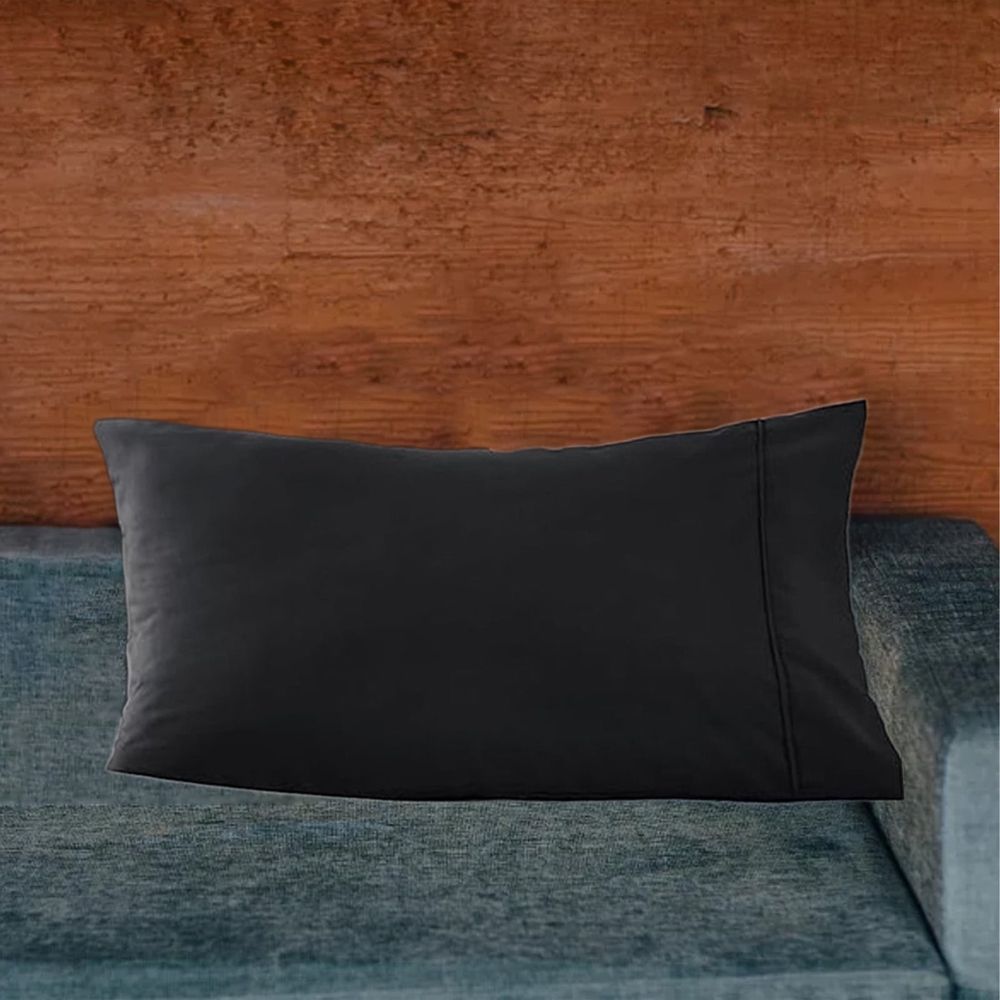 Pillow Cases 20"x25.9" - Lightweight, Super Soft Easy Care Microfiber Pillowcase, Breathable Wrinkle-Free Pillow Covers with Envelope Closure(Black)