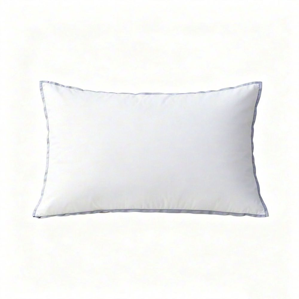 Thin Low Profile Soft Pillow Sleep Aid Home Pillow Insert Breathable Cooling for Stomach Back Sleepers Cervical Support Bedroom(S)