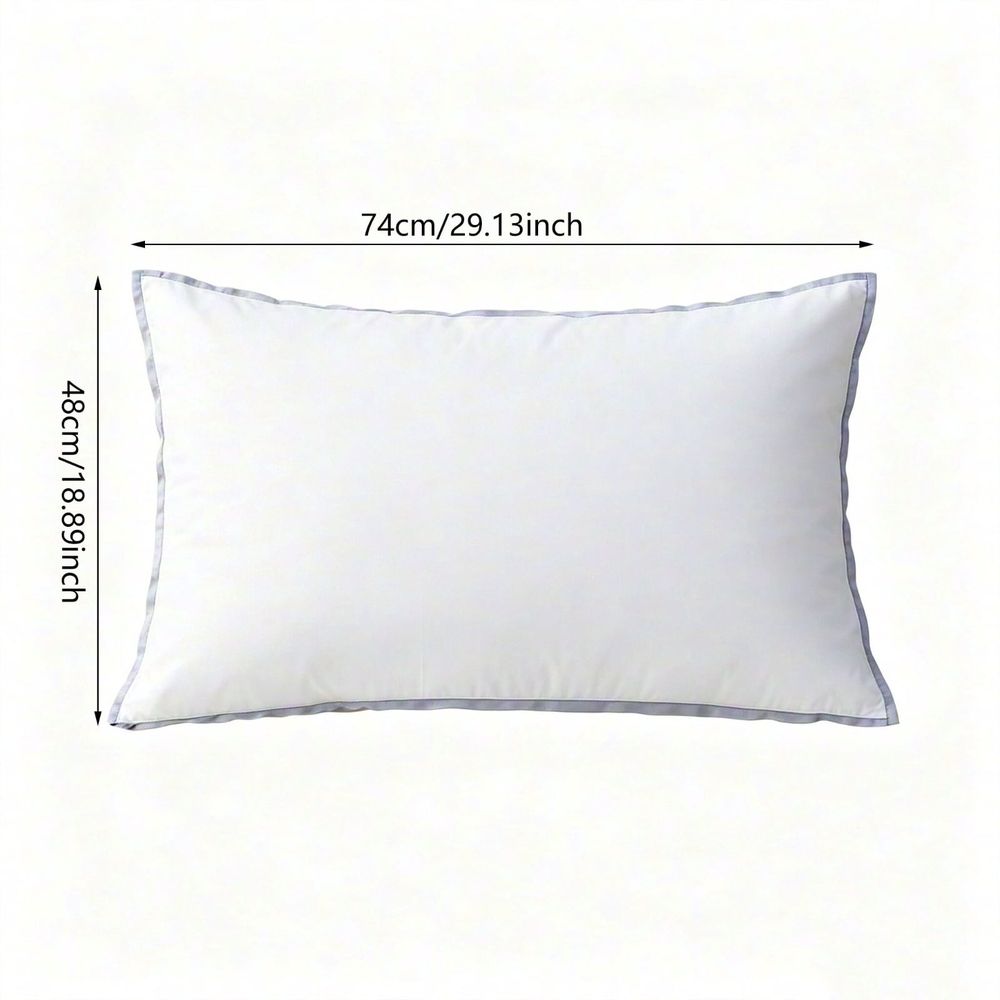 Thin Low Profile Soft Pillow Sleep Aid Home Pillow Insert Breathable Cooling for Stomach Back Sleepers Cervical Support Bedroom(S)