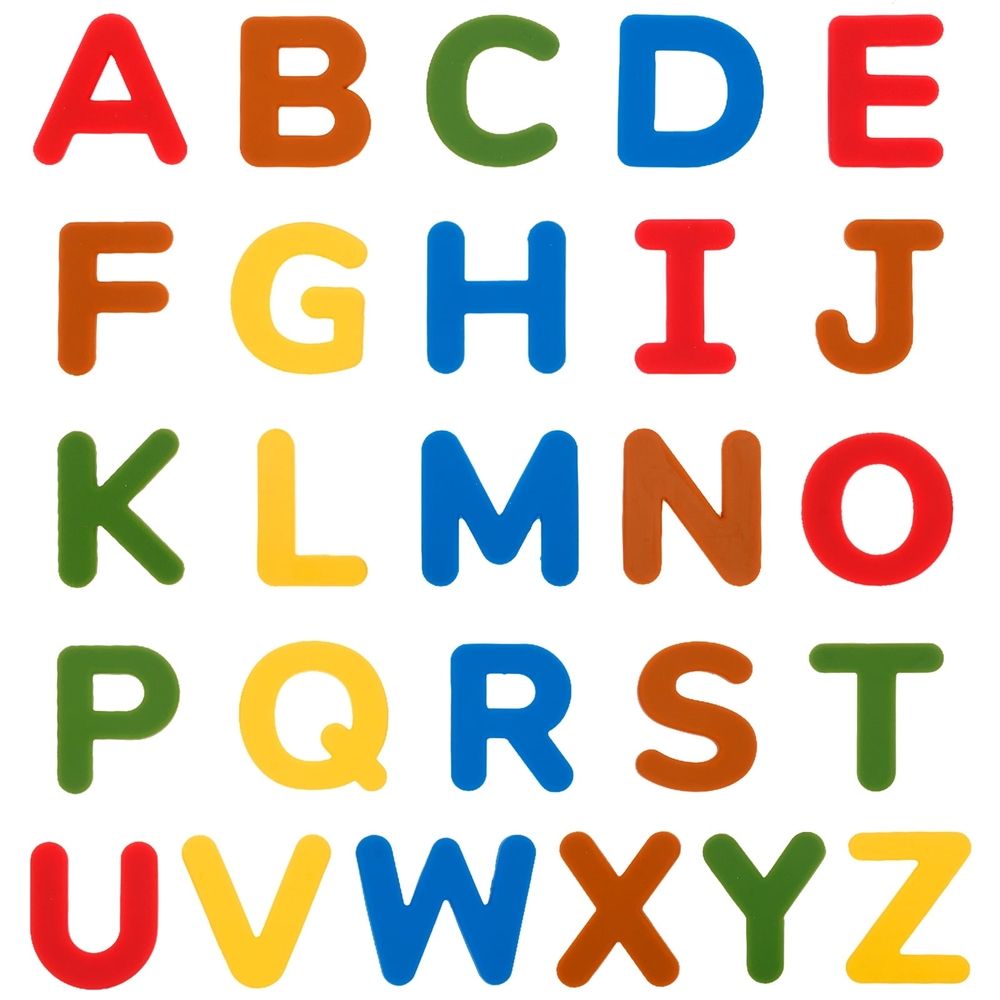 26 Pcs Wooden Fridge Magnets Set, Flexible Magnetic Letter Decor Stickers, Waterproof And Simple Wiping For Easy Storage, for Toddlers