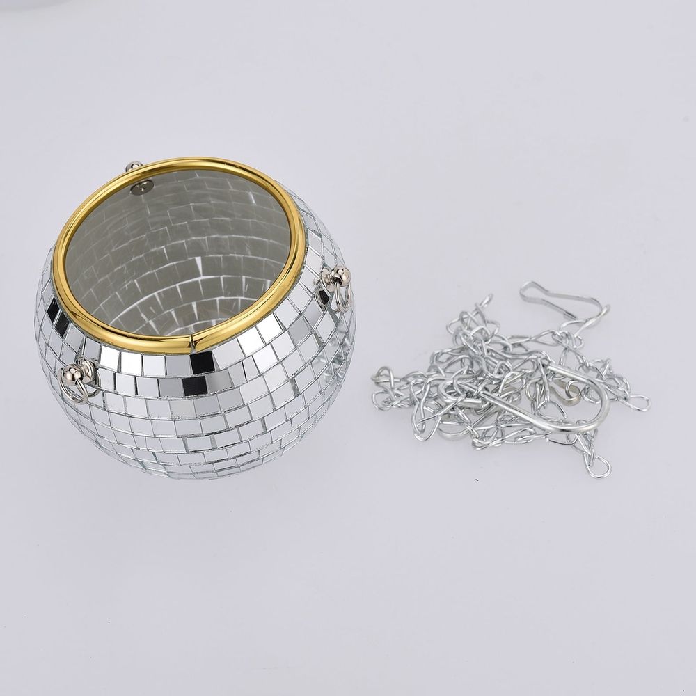 Disco Vase Disco Ball Planter Large Capacity Multifunctional Hanging Disco Ball Flower Pot for Gardens Terraces