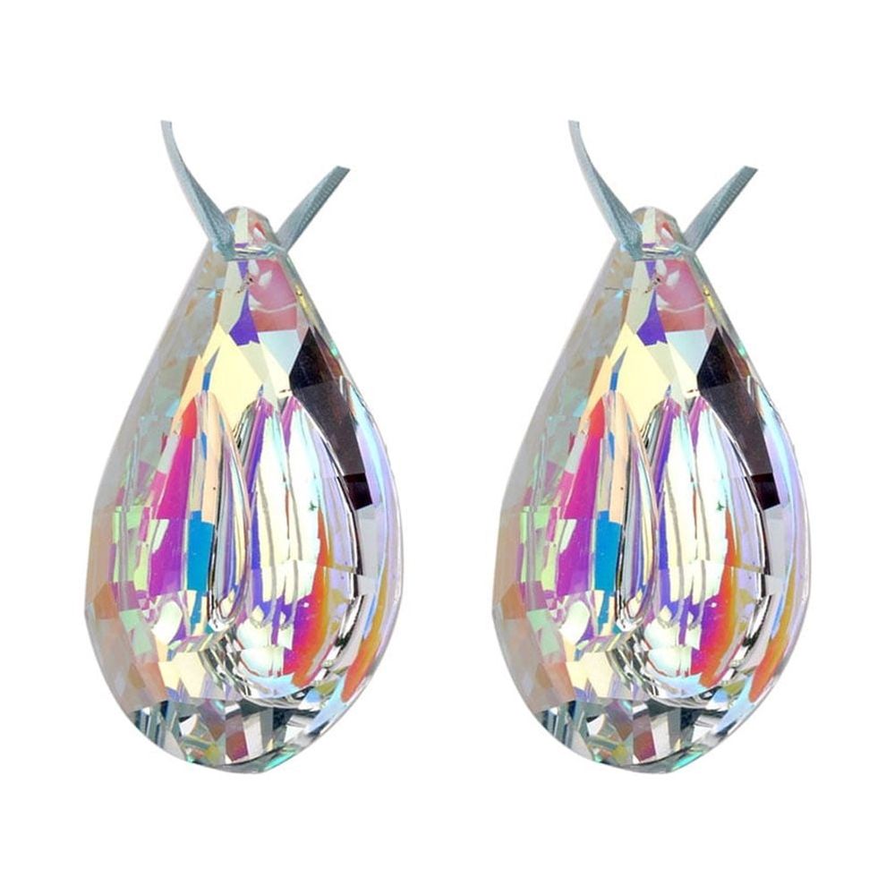Hanging Crystal Ornaments, Decor for Parties and Weddings, 2Pcs