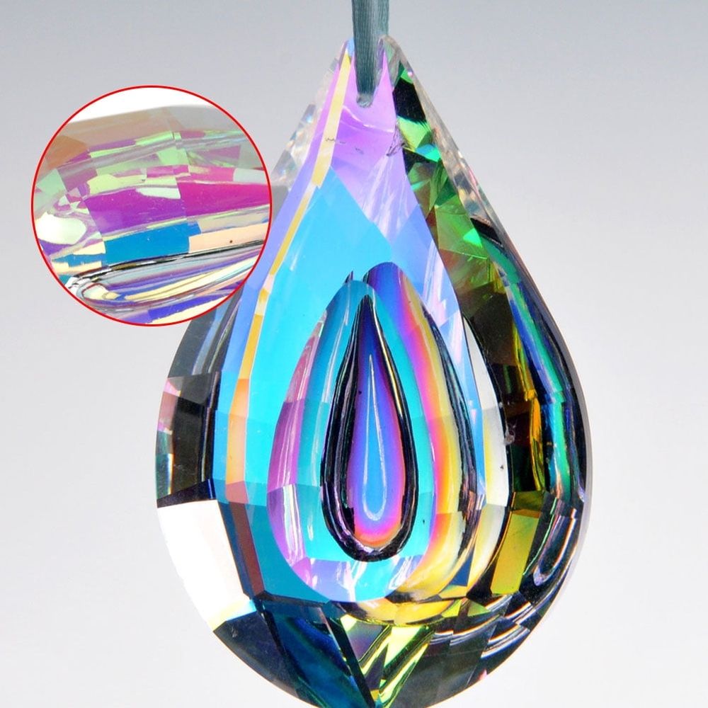Hanging Crystal Ornaments, Decor for Parties and Weddings, 2Pcs