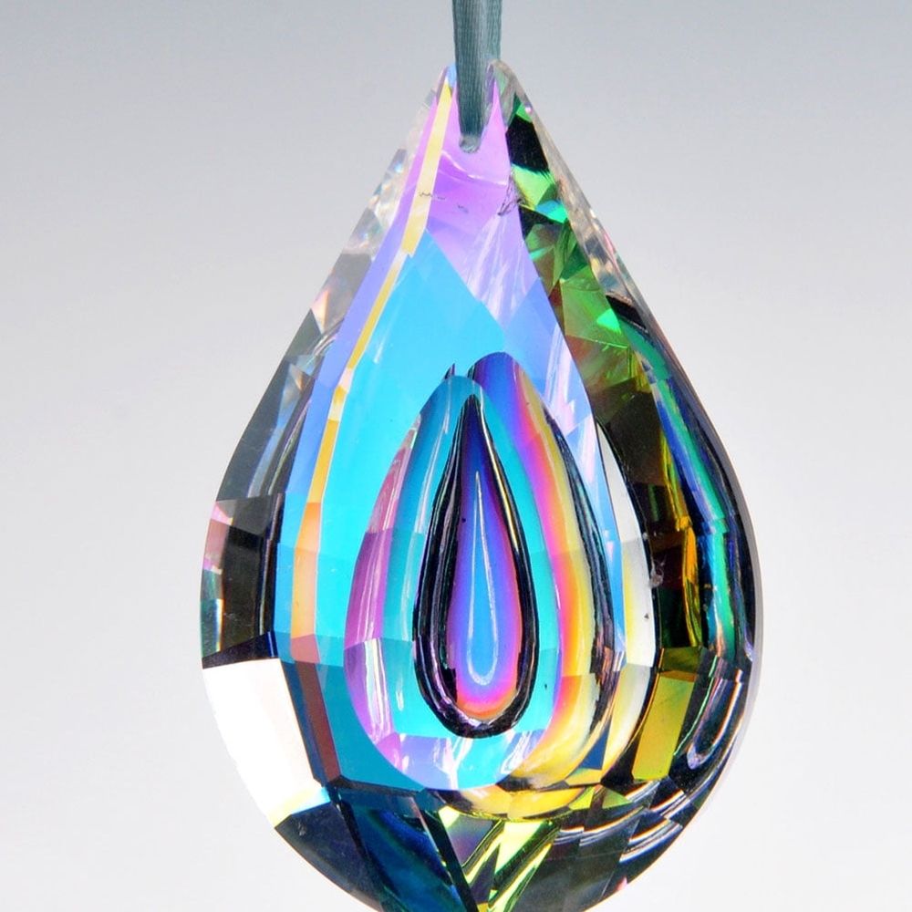 Hanging Crystal Ornaments, Decor for Parties and Weddings, 2Pcs