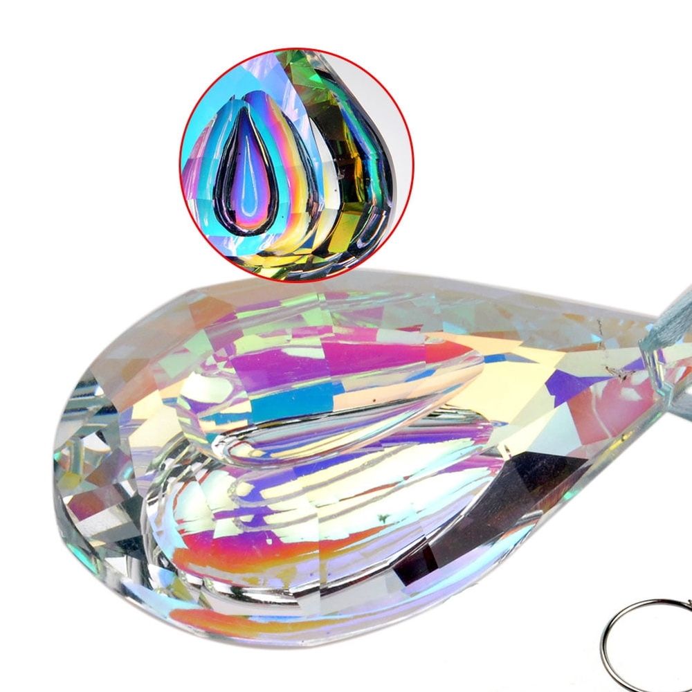 Hanging Crystal Ornaments, Decor for Parties and Weddings, 2Pcs