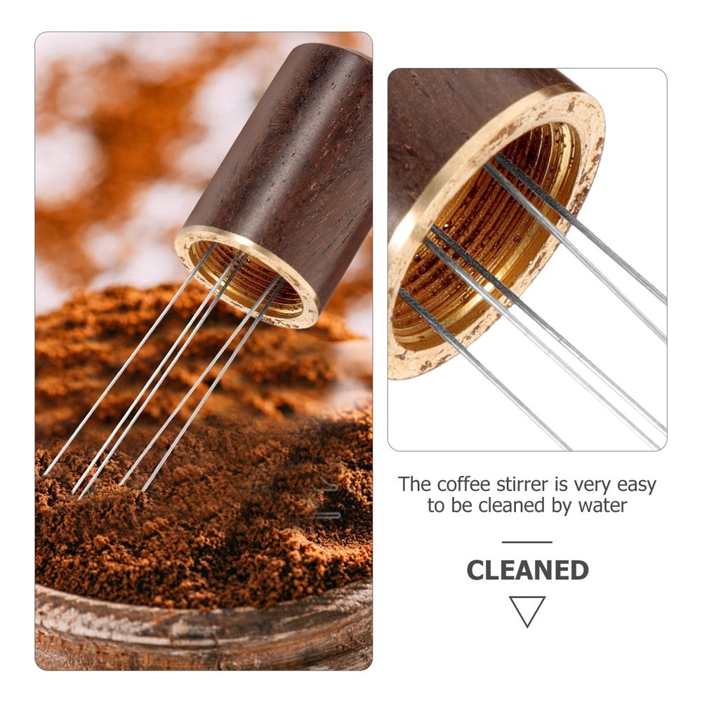 Metal Coffee Stirrer Needle for Espresso, Coffee Powder Whisk and Distributor Tool, Stirring Accessory for