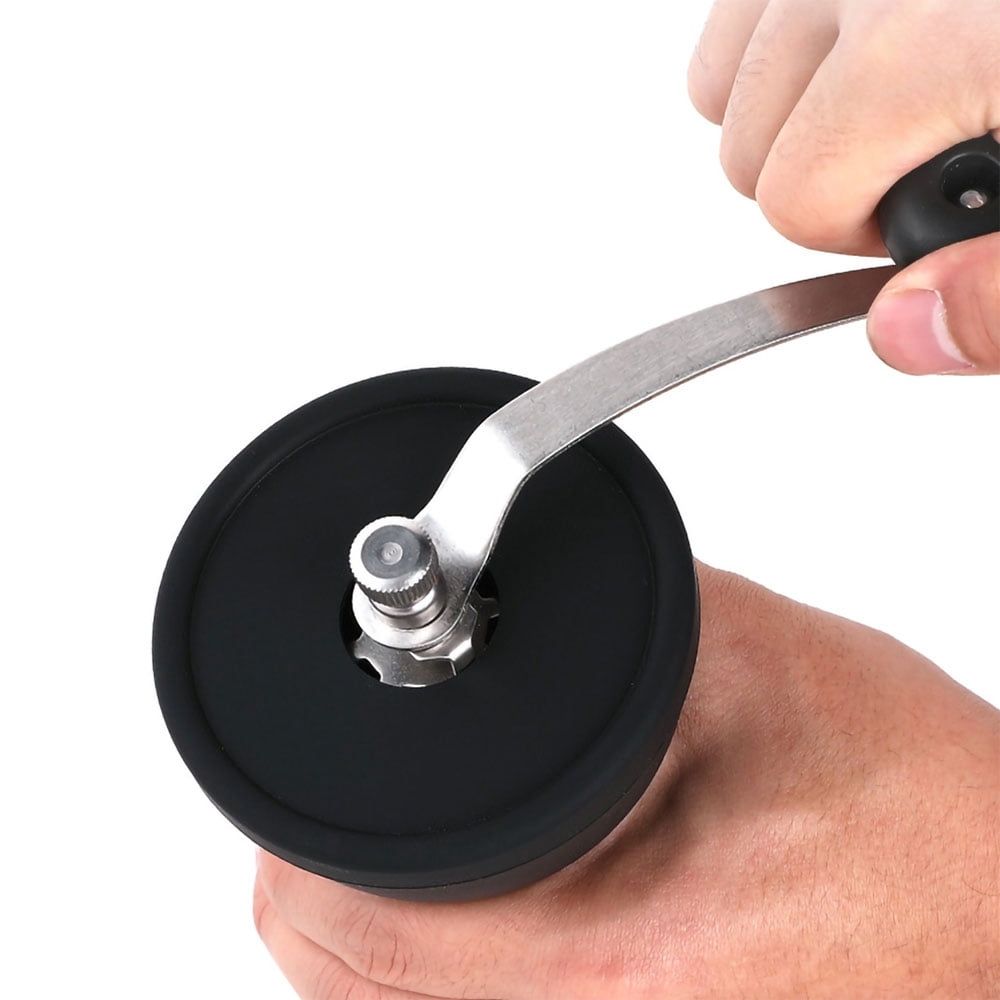 Manual Coffee Bean Grinder with Extra Storage Jar Hand Crank Household Crusher Bean Tool Portable