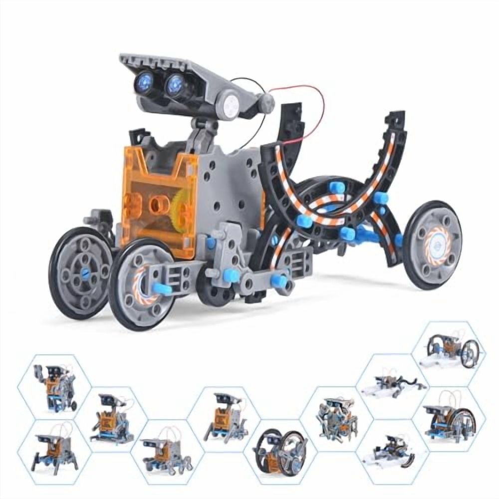 STEM Projects 12-in-1 Creation Solar Robot Kit,Science Experiments Toys Gifts for Kids Ages 8-12,Educational DIY Building Robotics Kit for 8 9 10 11 12 13 14 15 Year Old Boys Girls Teens