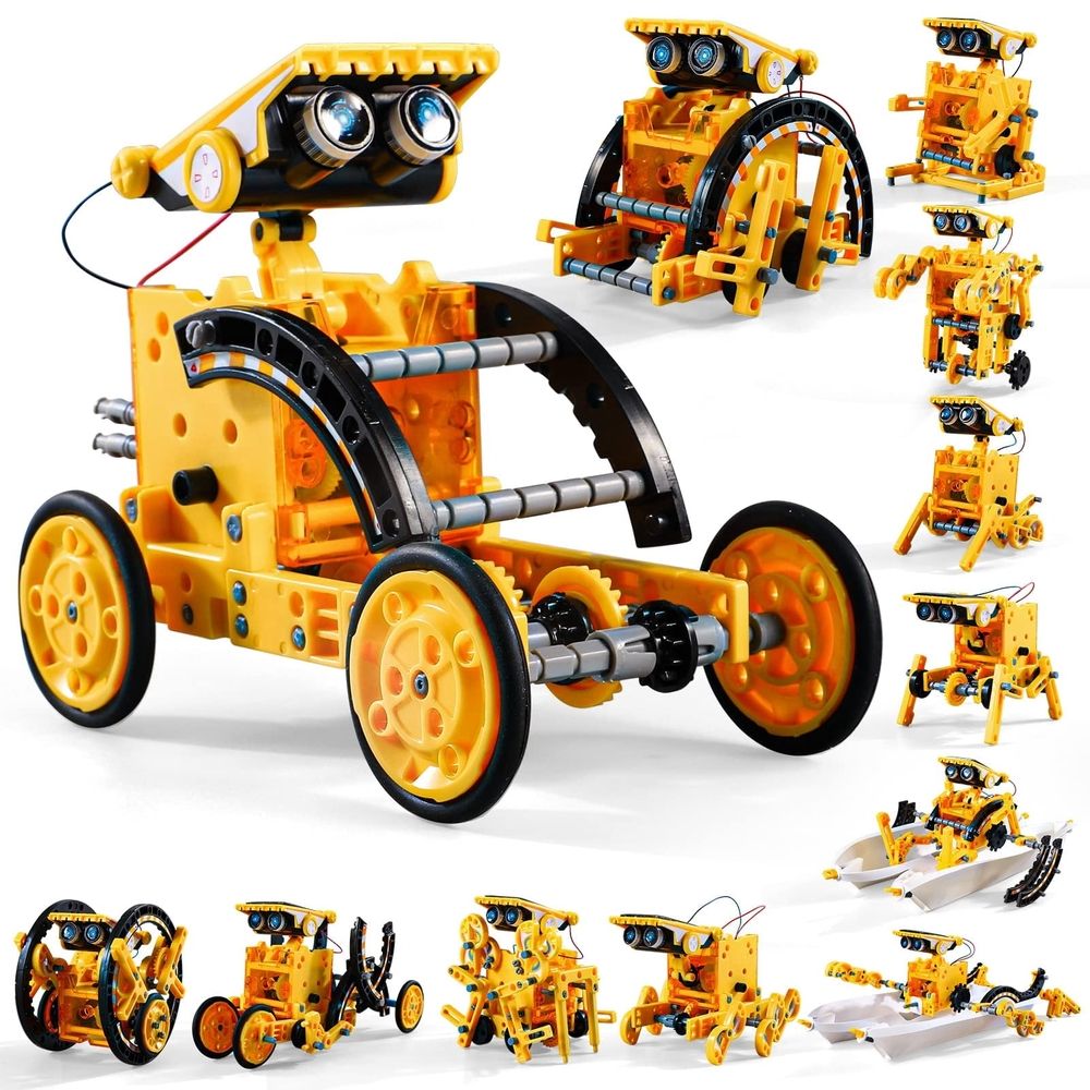 12-in-1 STEM Solar Robot Kit Toys Gifts for Kids 8 9 10 11 12 13 Years Old,Educational Building Science Experiment Set Birthday for Kids Boys Girls