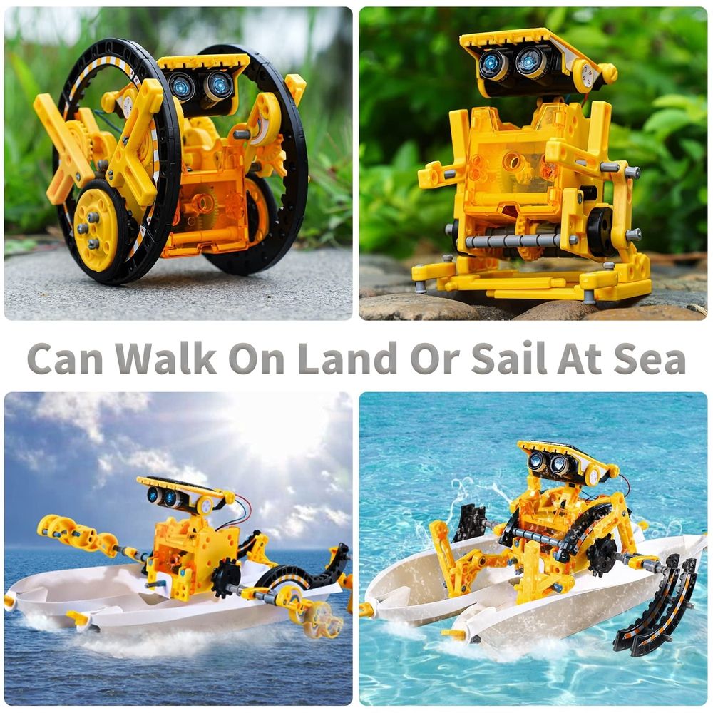 12-in-1 STEM Solar Robot Kit Toys Gifts for Kids 8 9 10 11 12 13 Years Old,Educational Building Science Experiment Set Birthday for Kids Boys Girls