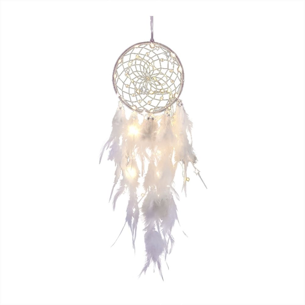 Woven Wall Hanging,Handmade Crochet Crescent Moon and Star Dream Catcher with Long Cotton Tassels,White Bohemian Wall Art for Bedroom,Living Room,Wedding,Housewarming Gift