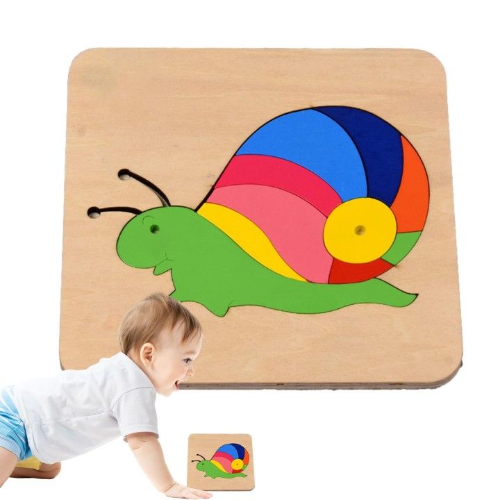Wooden animal puzzle | Early learning animal puzzle | Colorful wooden animal puzzle educational toys for preschool