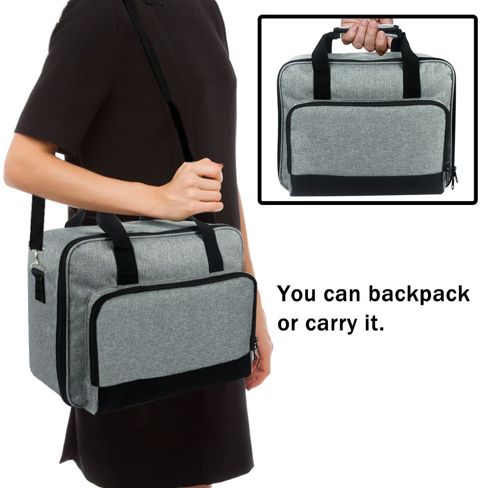 Projector Carrying Case, Projector Bag with Accessories Storage Pockets & Adjustable Shoulder Straps,and Most Mini Projectors