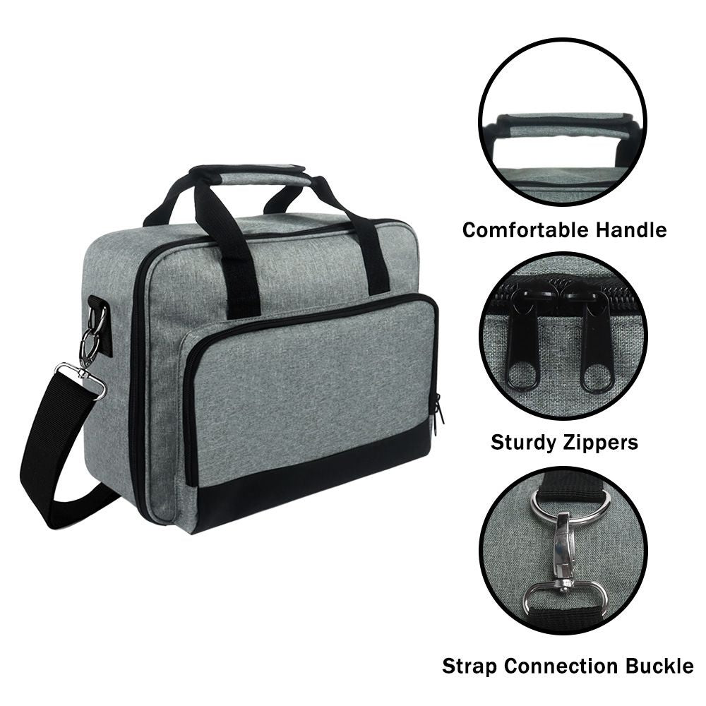 Projector Carrying Case, Projector Bag with Accessories Storage Pockets & Adjustable Shoulder Straps,and Most Mini Projectors