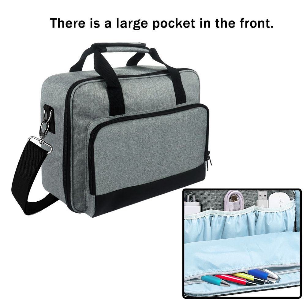 Projector Carrying Case, Projector Bag with Accessories Storage Pockets & Adjustable Shoulder Straps,and Most Mini Projectors