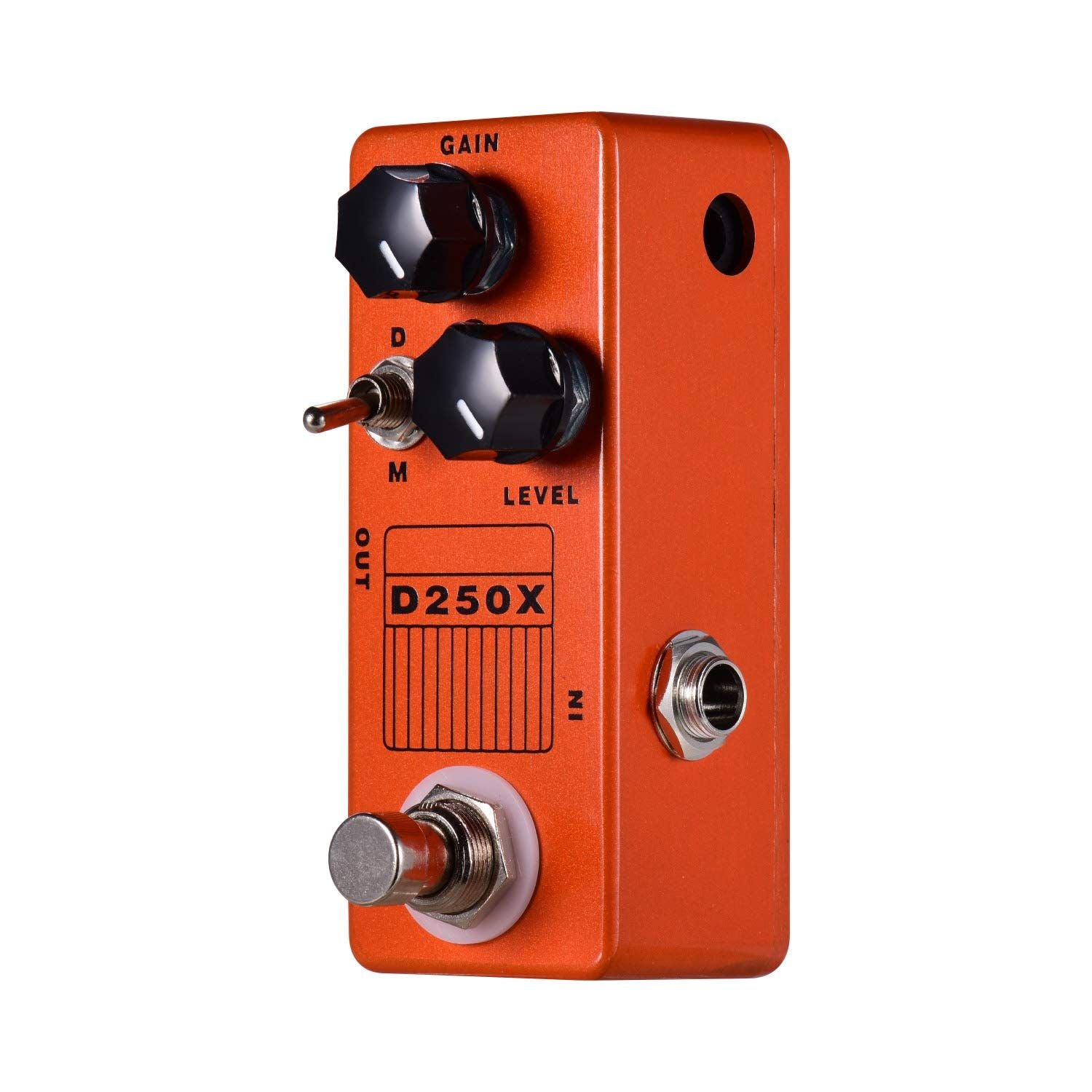 Mini Overdrive Preamp Pedal with True Bypass Switch Electric guitar effect pedal for guitar players durable and portable(D250X)