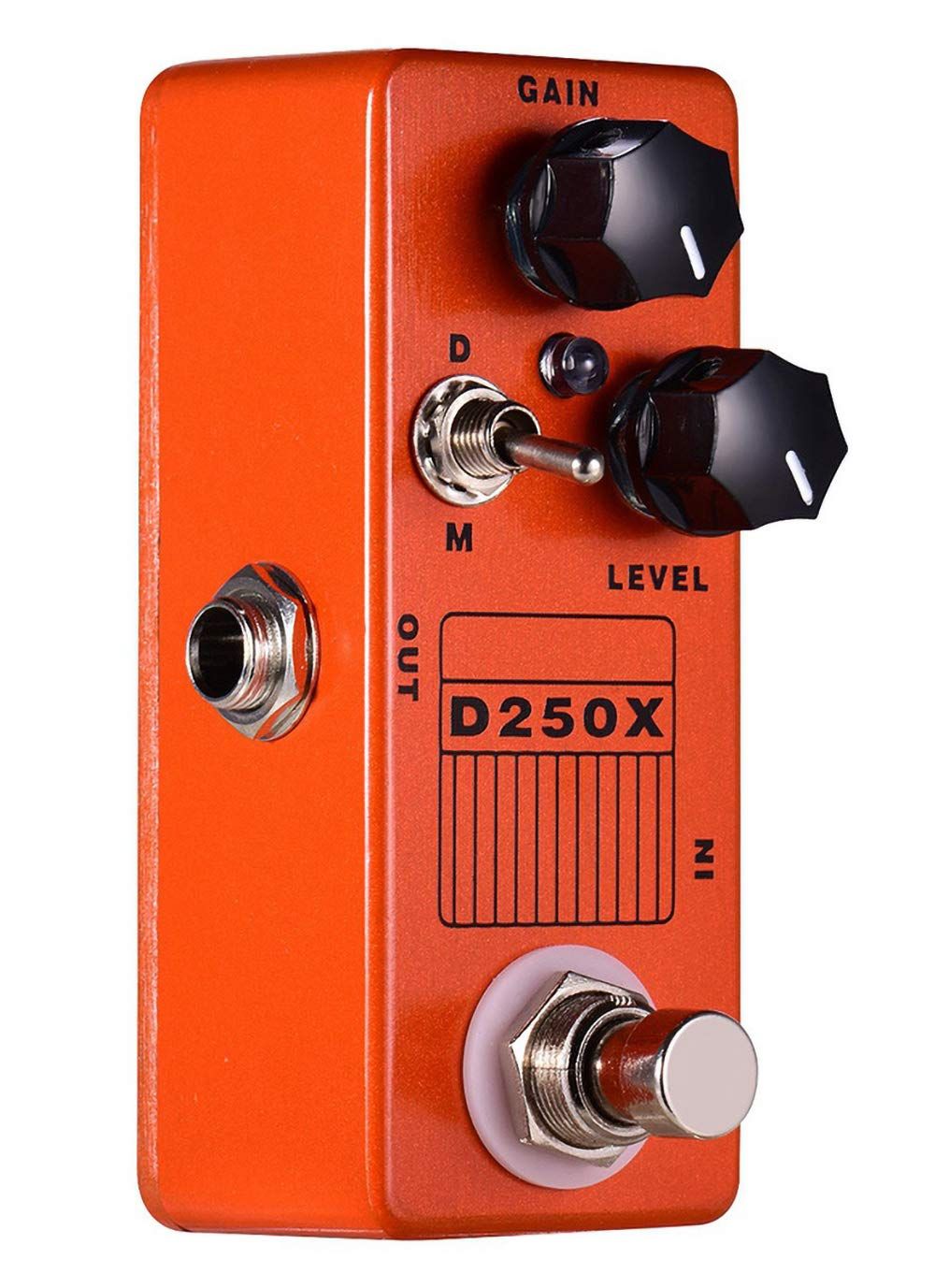Mini Overdrive Preamp Pedal with True Bypass Switch Electric guitar effect pedal for guitar players durable and portable(D250X)