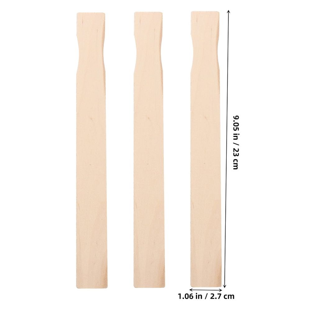 20 Sets Wooden Stir Sticks for Epoxy Resin, Paint Mixing, Crafts, Projects, Art Supplies, Beige Color