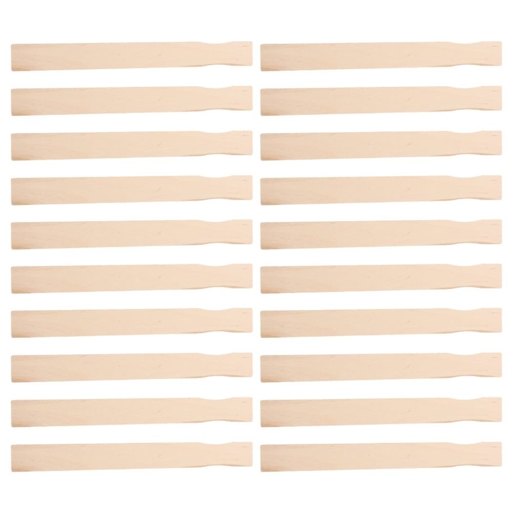 20 Sets Wooden Stir Sticks for Epoxy Resin, Paint Mixing, Crafts, Projects, Art Supplies, Beige Color