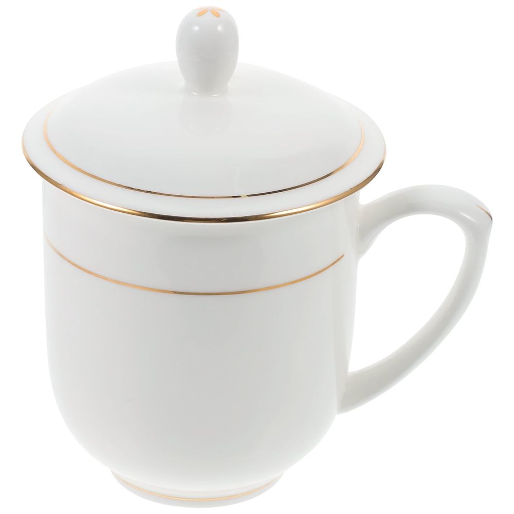 Coffee Cups with Lids Espresso Handle Mug Household Water Milk Ceramic Drinking