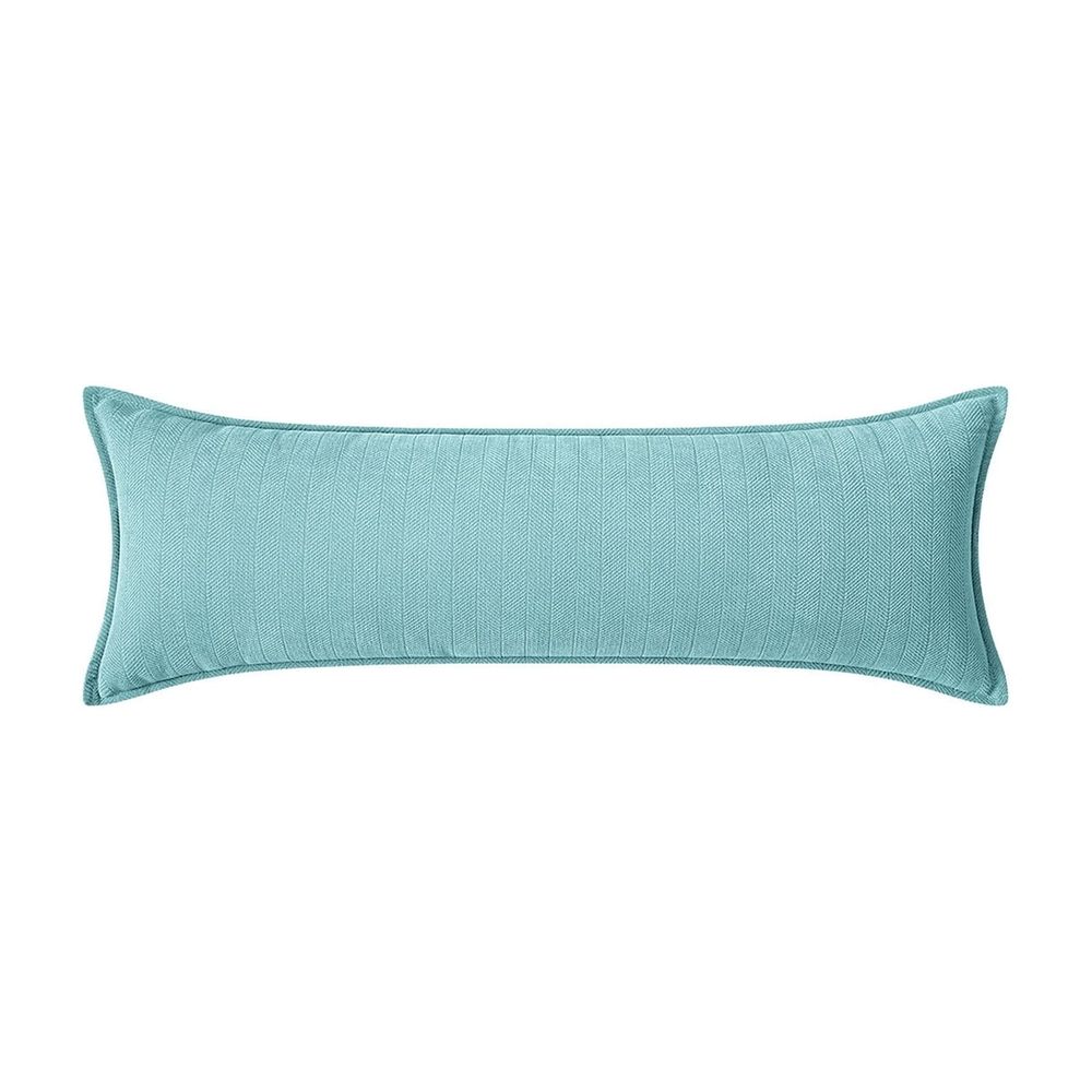 Mint Green Long Pillow 30x70cm with Insert, Bolster Cushion for Bed Sofa, Three Dimensional Filled, Supportive for Back, Soft and Breathable