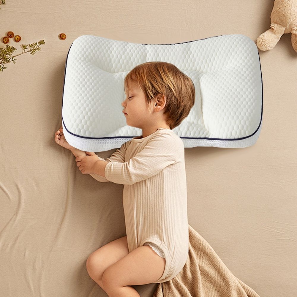 Toddler Pillows, Cooling Fabric & Breathable Mesh Kids Pillow, Machine Washable, Cute Kids Pillows for Sleeping, Kids Sleeping Pillow for 1-3 Year Old