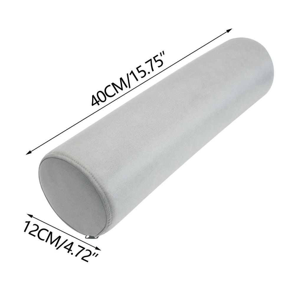 Lumbar Support Pillow with Washable Cover, Long Round Cervical Roll Pillow for Head, Neck, Back and Legs Support, 4.7x15.7 In