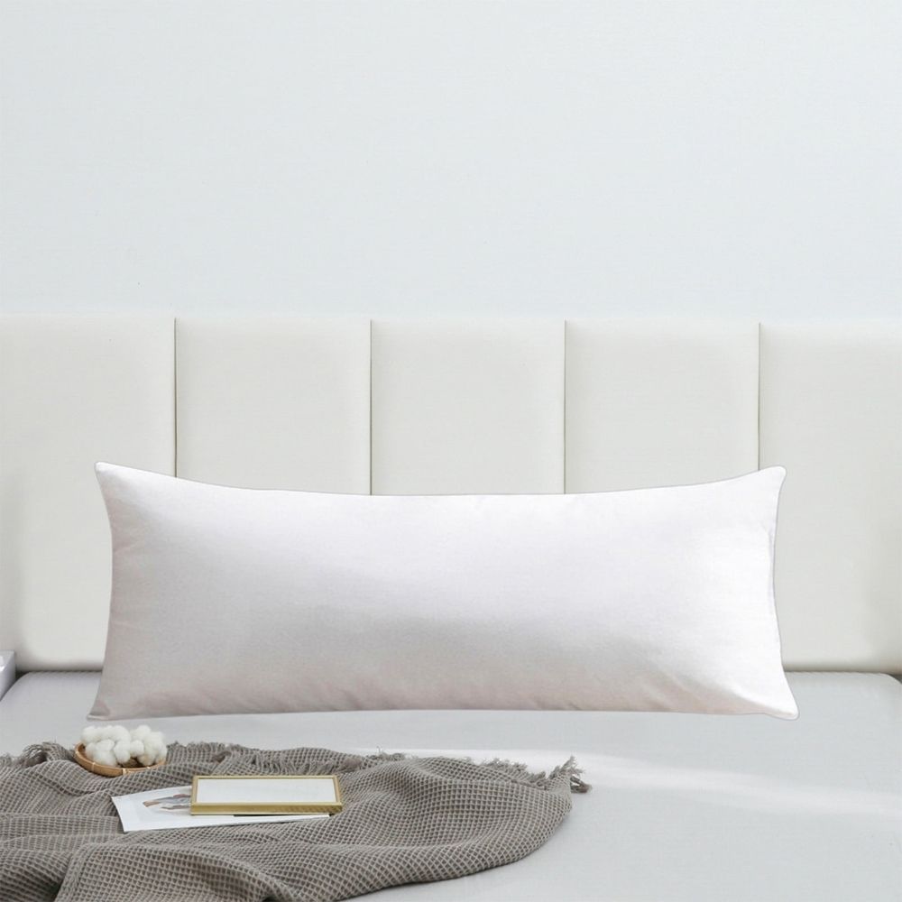 Microfiber Body Pillow Insert, Cooling Breathable Body Pillow for Side Sleeper, Soft Long Bed Pillow for Adults, Soft Fluffy Sleeping Pillow, 20'x30'