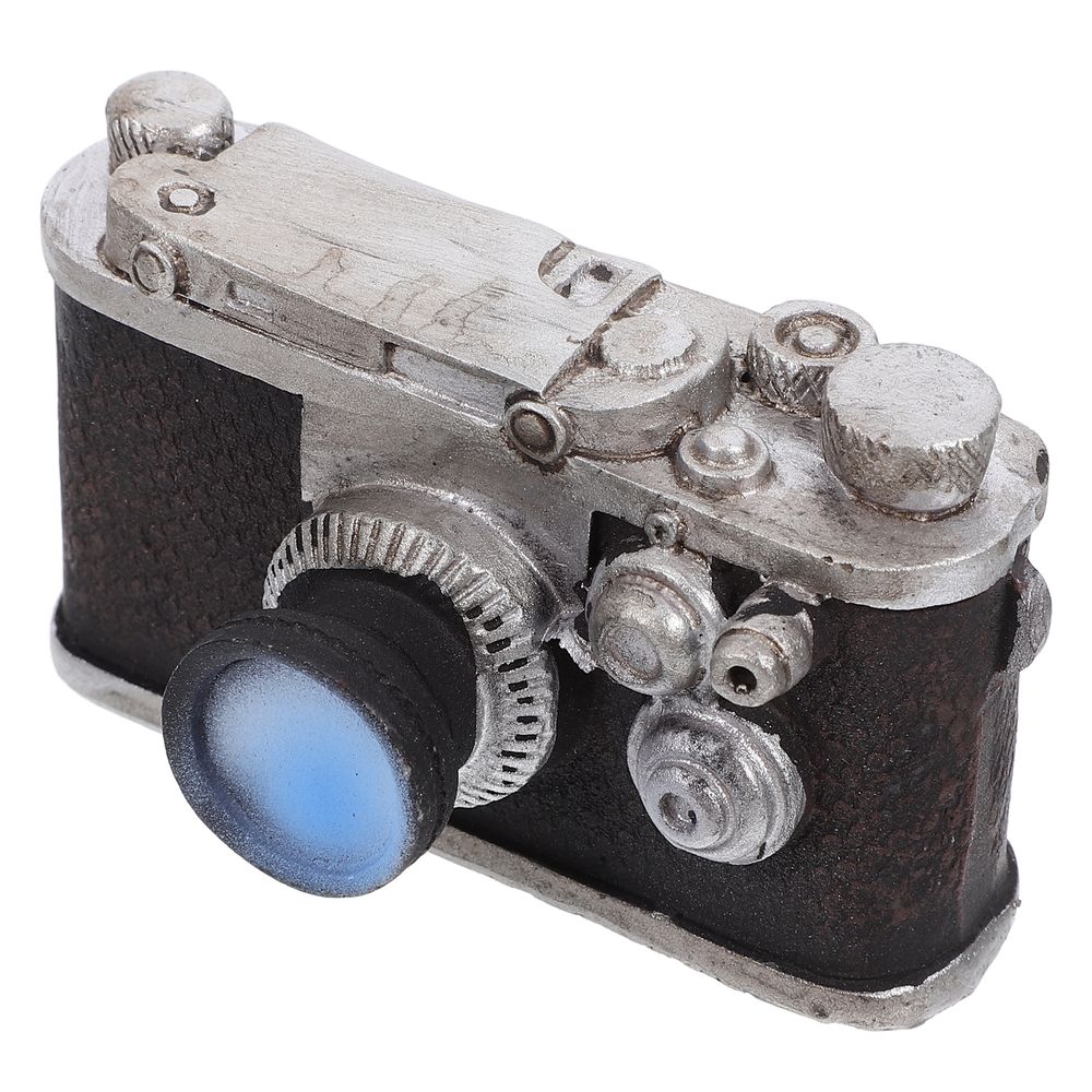 Vintage Black Camera Model Resin Photo Prop for Home and Bar Decoration
