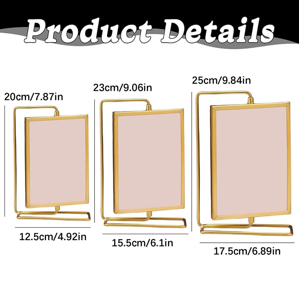 Creative Light,Photo Frame Ornament Sleek TV Cabinet/Bedroom/ Desktop Decor Freestanding Display for Memories Stylish Home Workspace Piece,Standing Picture Frame for Vertical Table Display
