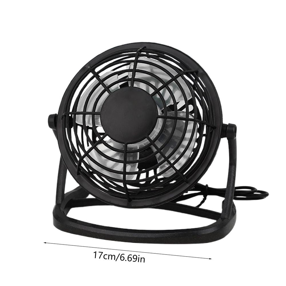 4 Inch USB Mini Fan, Portable Desktop Plastic Fan with 180° Adjustable Tilt, Quiet Personal Cooling for Office, Home, and Travel