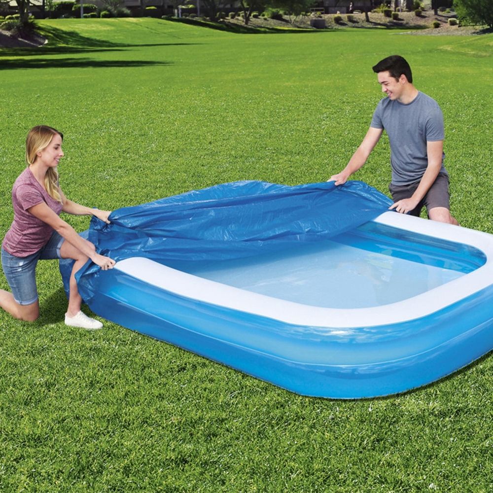 Pool Net Cover,85 x 115 IN Leaf Net Pool Cover with Grommets and Ropes,Pool Net Cover for Leaves or Rectangle Swimming Pool Leaf Net Cover
