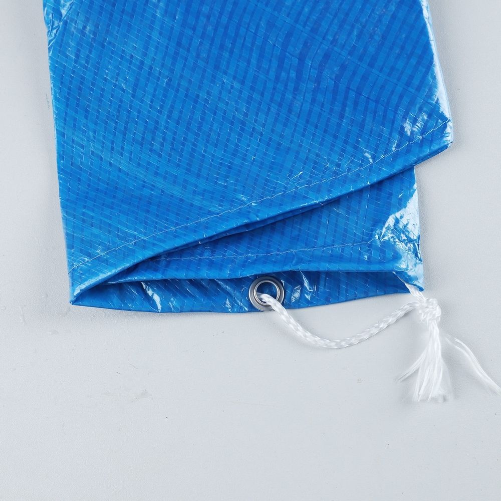 6 ft Round Pool Cover, Solar Covers for Above Ground Pools, Safety Pool Cover with Drawstring Design, PVC Winter Pool Cover, Waterproof and Dustproof, Blue