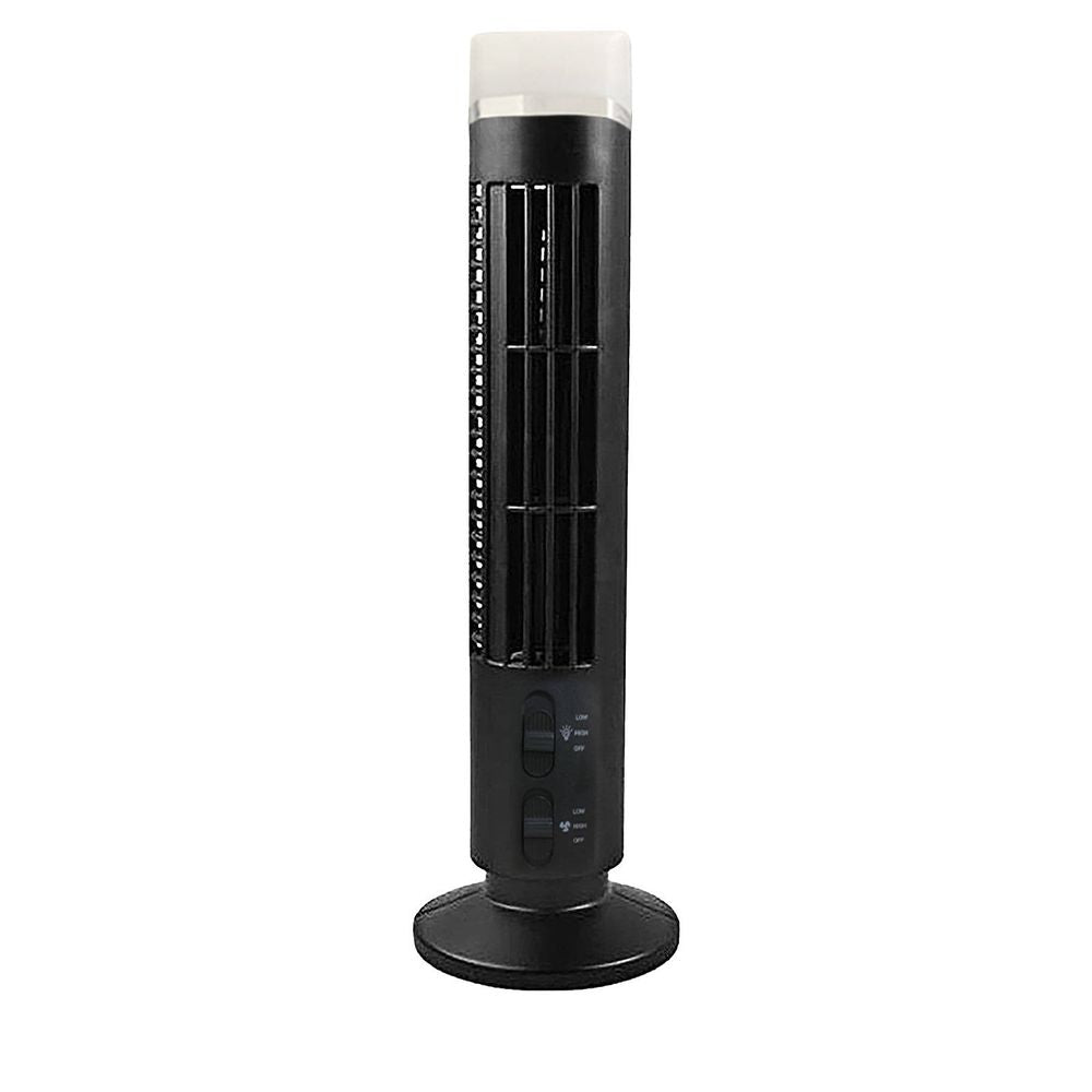 Tower Fan, 80° Oscillating Fans, 13" Quiet Cooling Fan, Adjustable 2 Speeds, Standing Bladeless Floor Fan for Bedroom Home Office