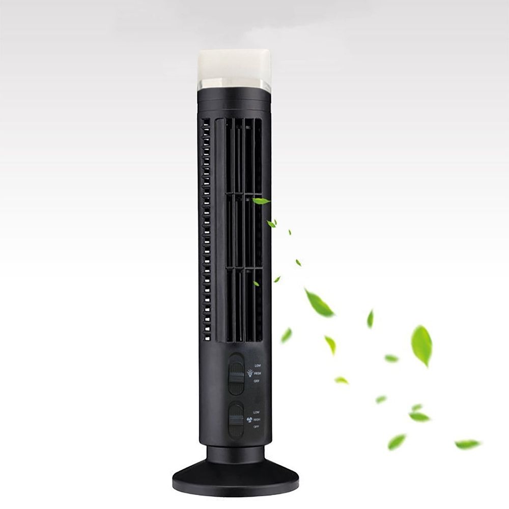 Tower Fan, 80° Oscillating Fans, 13" Quiet Cooling Fan, Adjustable 2 Speeds, Standing Bladeless Floor Fan for Bedroom Home Office