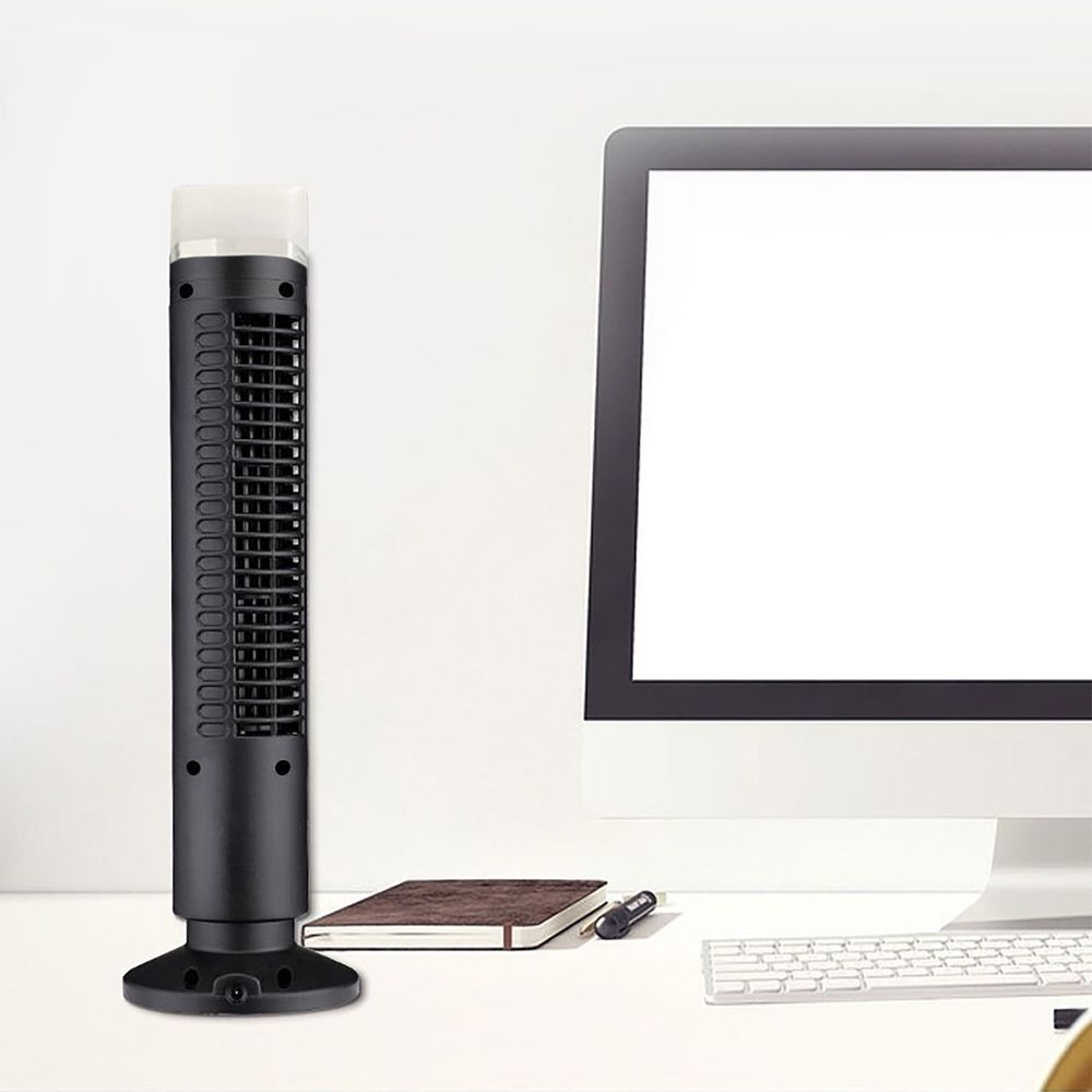 Tower Fan, 80° Oscillating Fans, 13" Quiet Cooling Fan, Adjustable 2 Speeds, Standing Bladeless Floor Fan for Bedroom Home Office