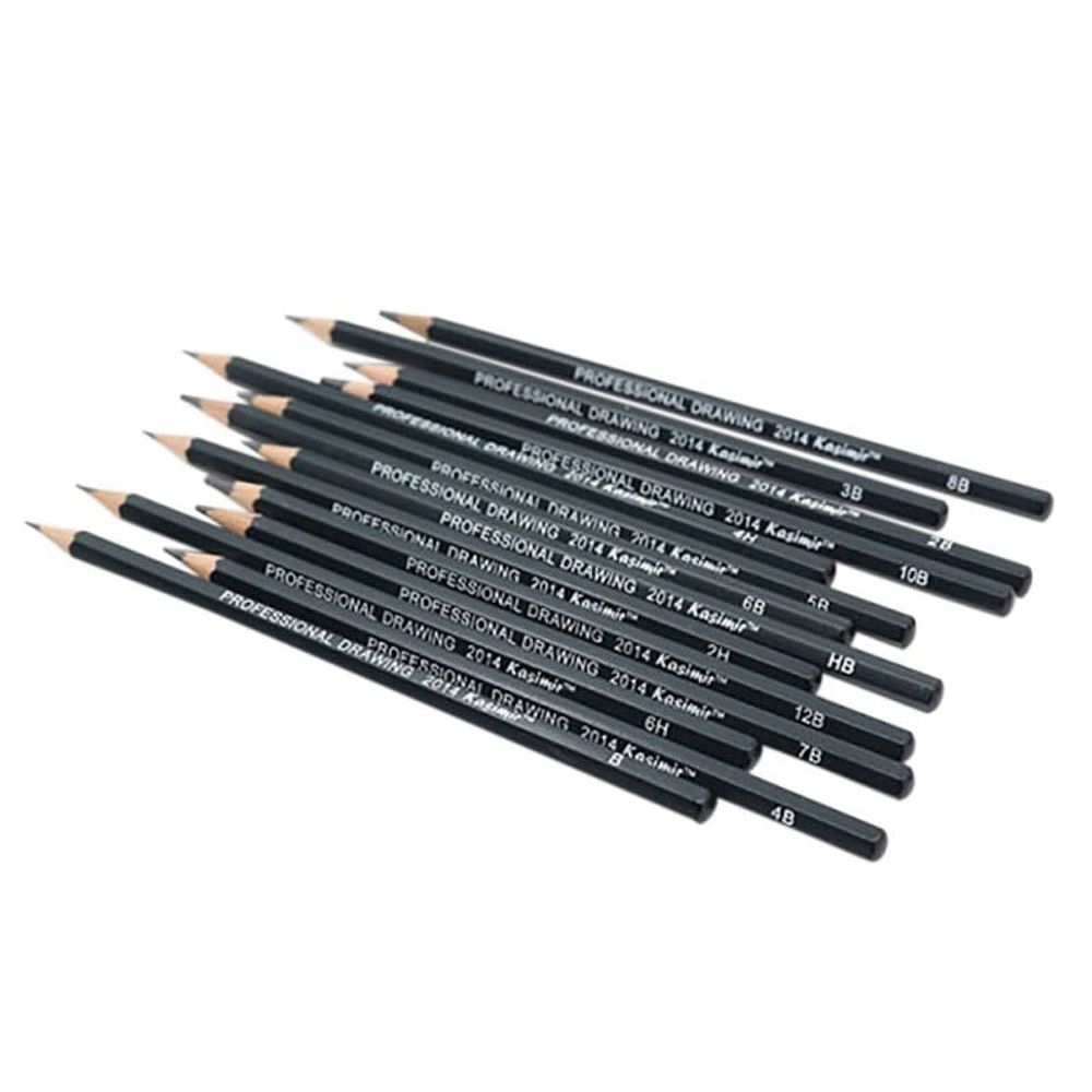 Drawing Pencils 14pcs/set 12B 10B 8B 7B 6B 5B 4B 3B 2B B HB 2H 4H 6H Graphite Sketching Pencils Professional Sketch Pencils Set for Drawing