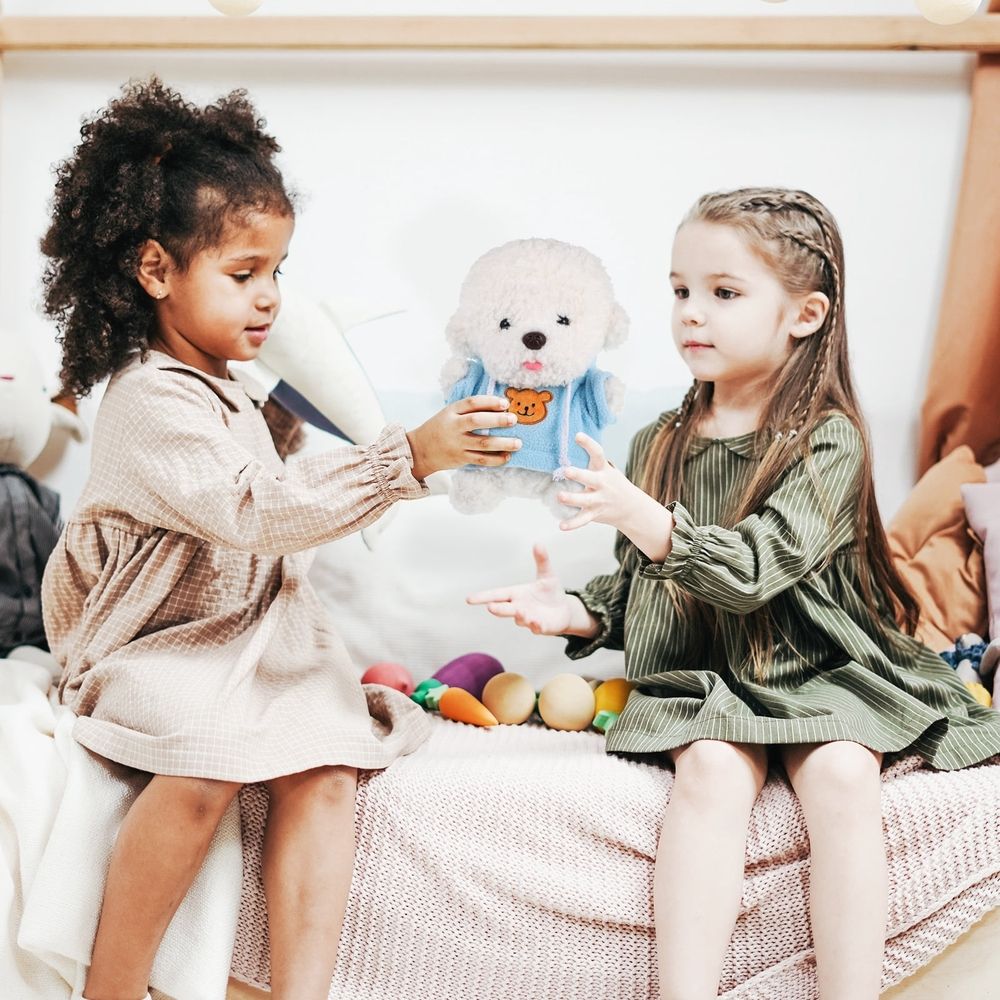 3-Piece Plush Bear Clothes Set Tiny Sweater Hoodie for Stuffed Animals Dolls Toy Bear Outfit for Crafts