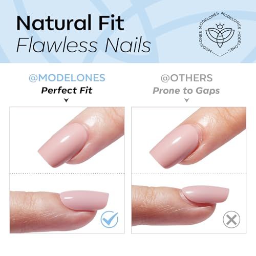 Full Cover Oval Press-On Nails Set: Easy, Trendy For Daily Wear, Parties & Gifting (Light Sky Blue)