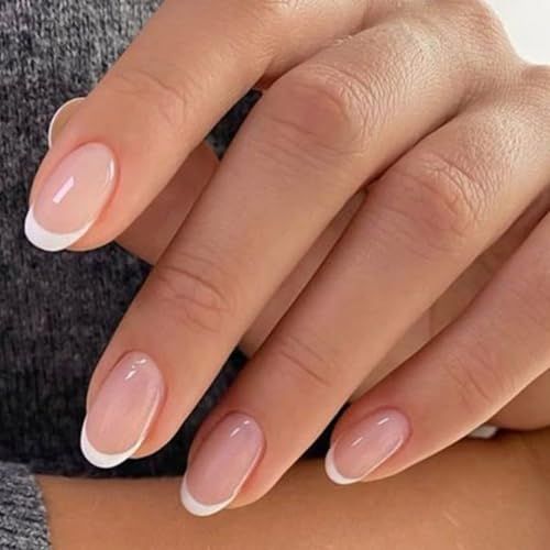 French Manicure Nail Set for Salon & Home DIY Nail Art, Complete at-Home Nail Care Kit (light pink)
