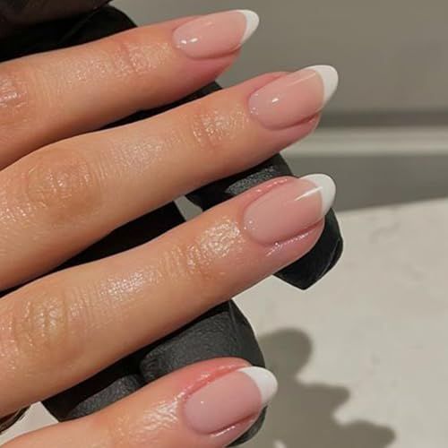 French Manicure Nail Set for Salon & Home DIY Nail Art, Complete at-Home Nail Care Kit (light pink)