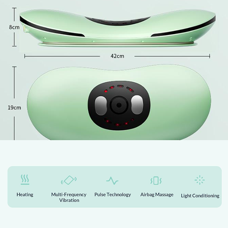 AirBag Heated Lumbar Traction Lower Back Massager & Stretcher EMS Therapy Remote