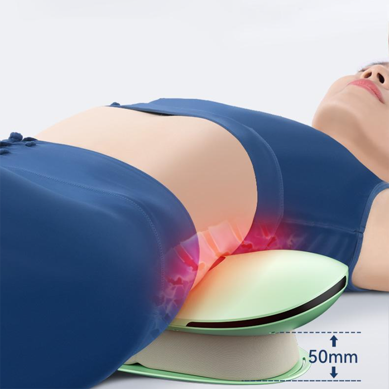 AirBag Heated Lumbar Traction Lower Back Massager & Stretcher EMS Therapy Remote